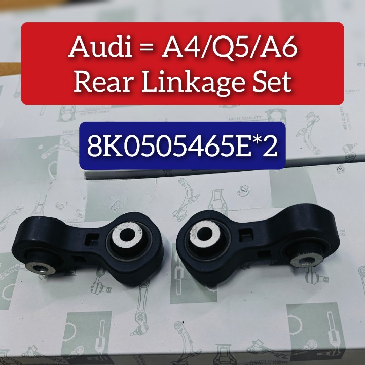 Rear Axle Sway Bar End Stabilizer Link Right & Left 8K0505465E 8K0505465G Set Compatible With AUDI A4 A5 A6 A7 A8 Q5