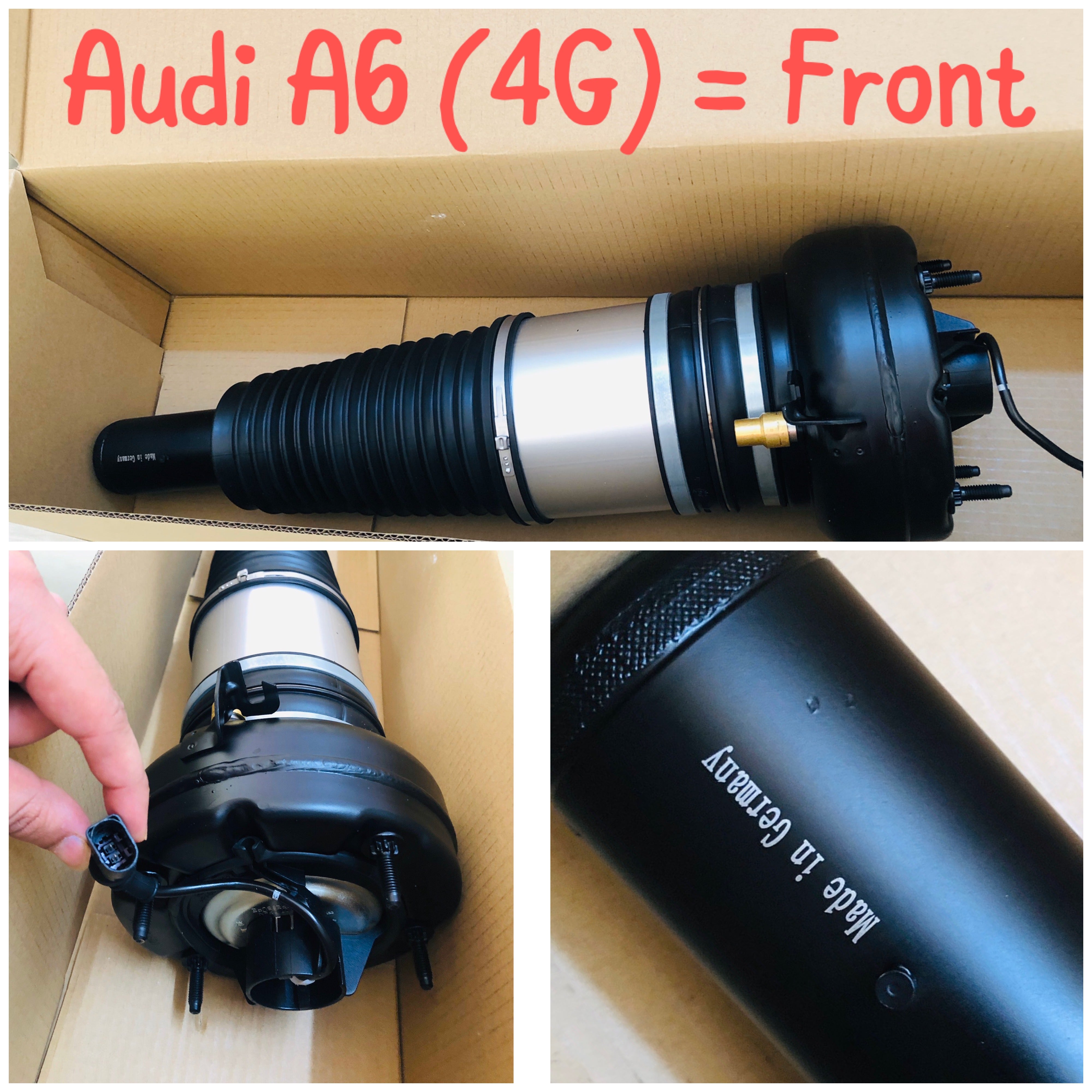 Front Air Suspension Shock Absorber 4H0616039AF 4H0616039AA 4H0616039AC 4H0616039AE  Compatible With AUDI A6 4G & A8 D4 (4H2, 4H8, 4HC, 4HL) | A8 / S8 | A8L