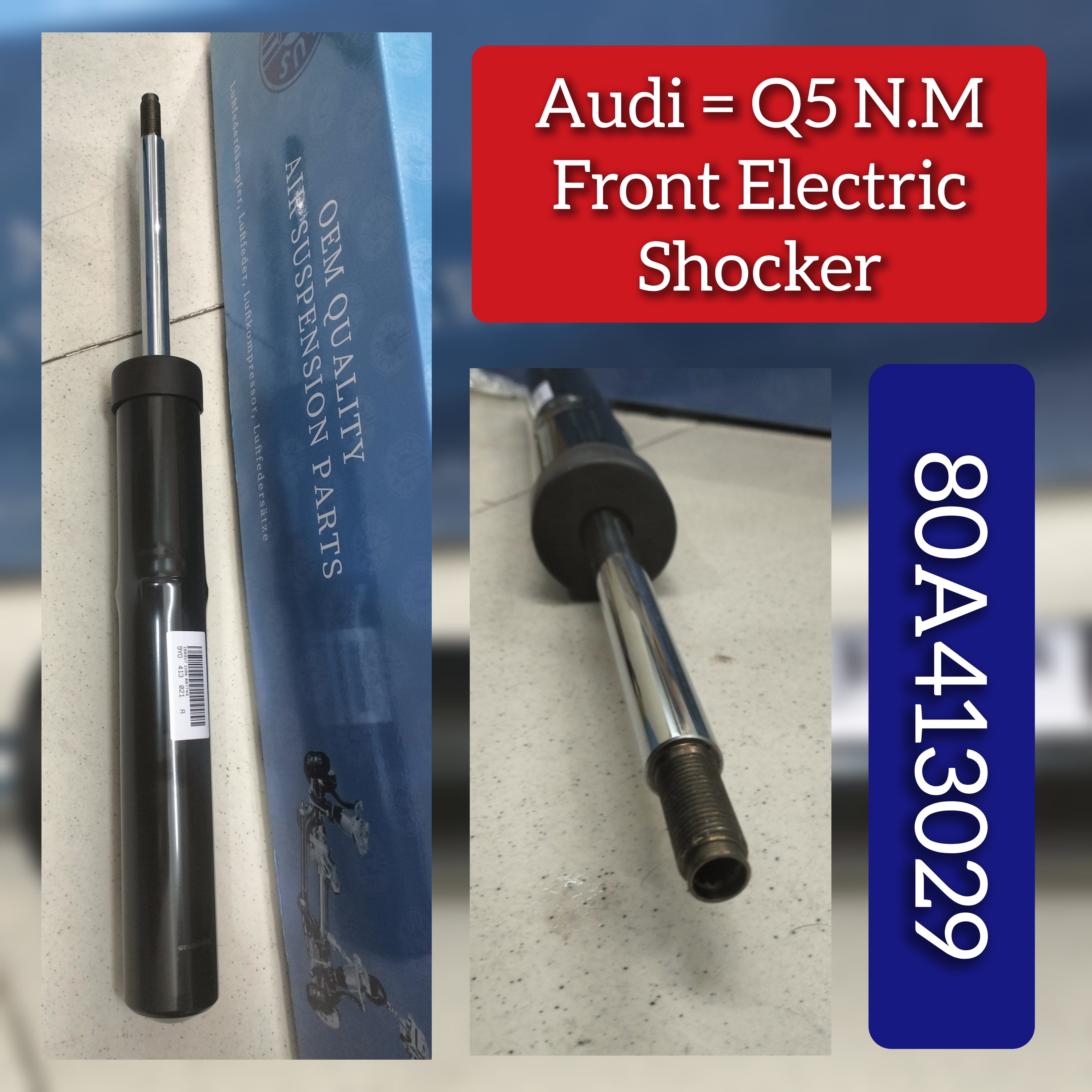 Front Electric Shock Absorber Strut 80A413029 9Y0413031B Compatible With  AUDI Q5 (FYB, FYG)