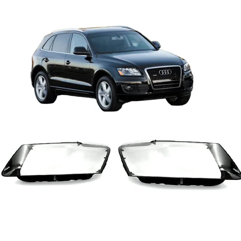 Front Headlight Glass Compatible with  Audi Q5 2009 - 2012.