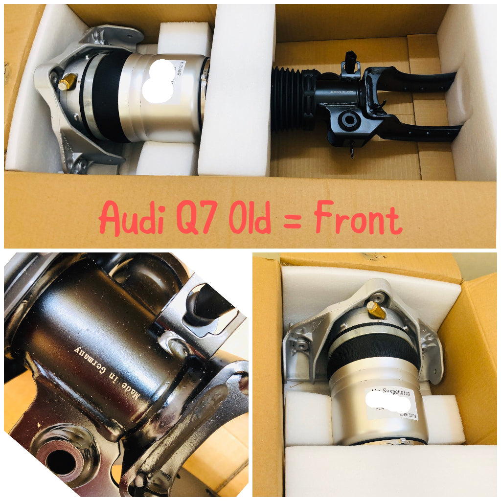 Front Left Air Suspension Shock Absorber Strut 7L6616039D 7L6616039A 7L6616039E Compatible With AUDI Q7 (4LB) & PORSCHE CAYENNE (9PA) & VW TOUAREG (7LA, 7L6, 7L7)