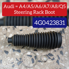Front Steering Rack Boot Kit 4G0423831  Compatible With AUDI A4 B8 (8K2) | A4 / S4 & A6 C7 (4G2, 4GC) | A6 / S6 & A6 C7 Avant (4G5, 4GD) | A6 / S6 & A8 D4 (4H2, 4H8, 4HC, 4HL) | A8 / S8 | A8L & Q5 (8RB)