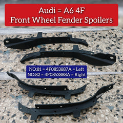 Front Wheel Fender Spoilers Right 4F0853887A & Left 4F0853888A Compatible With Audi A6 4F Tag-81 & 82