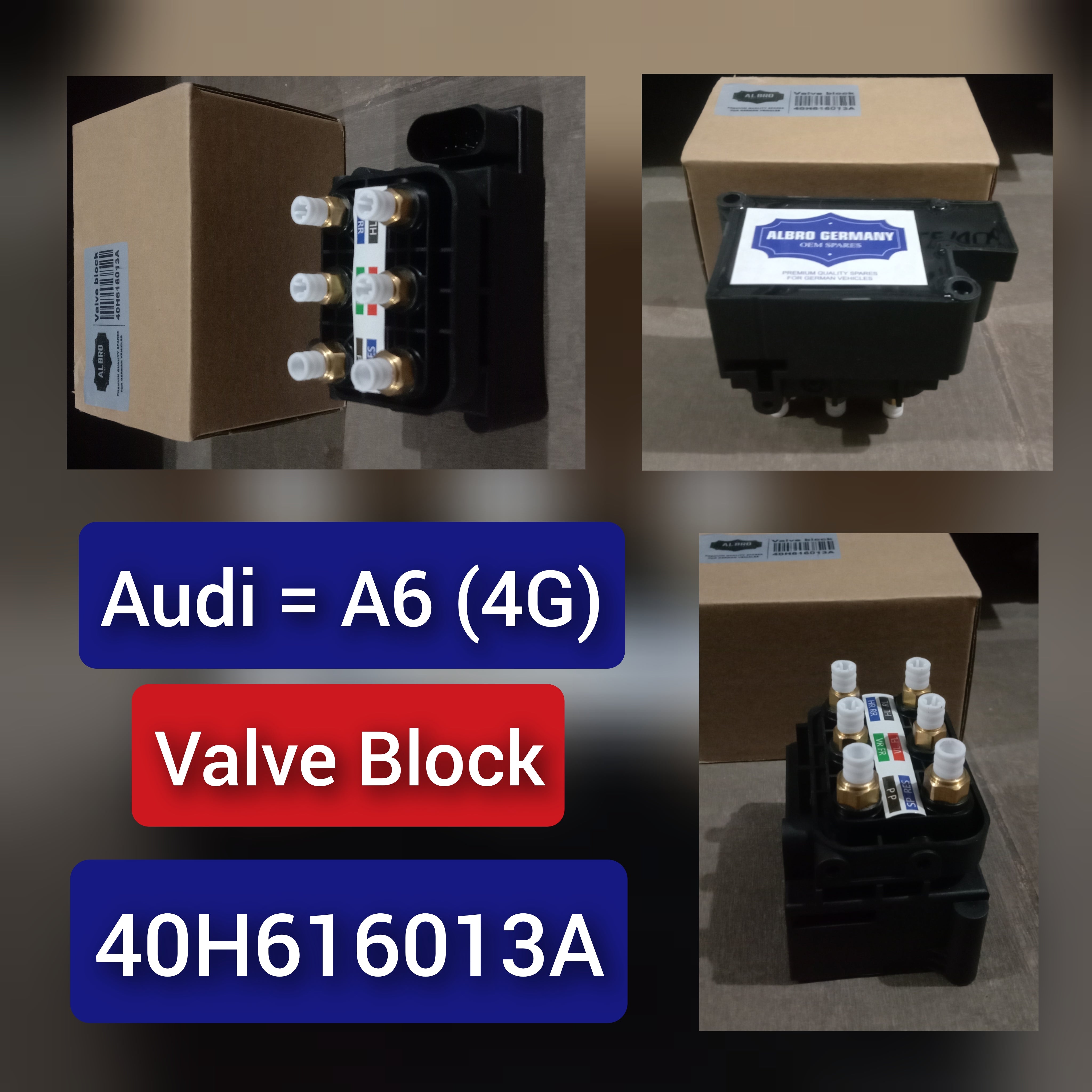 Air Suspension Solenoid Valve Block 4H0616013 Compatible With AUDI A6 C7 (4G2, 4GC) | A6 / S6