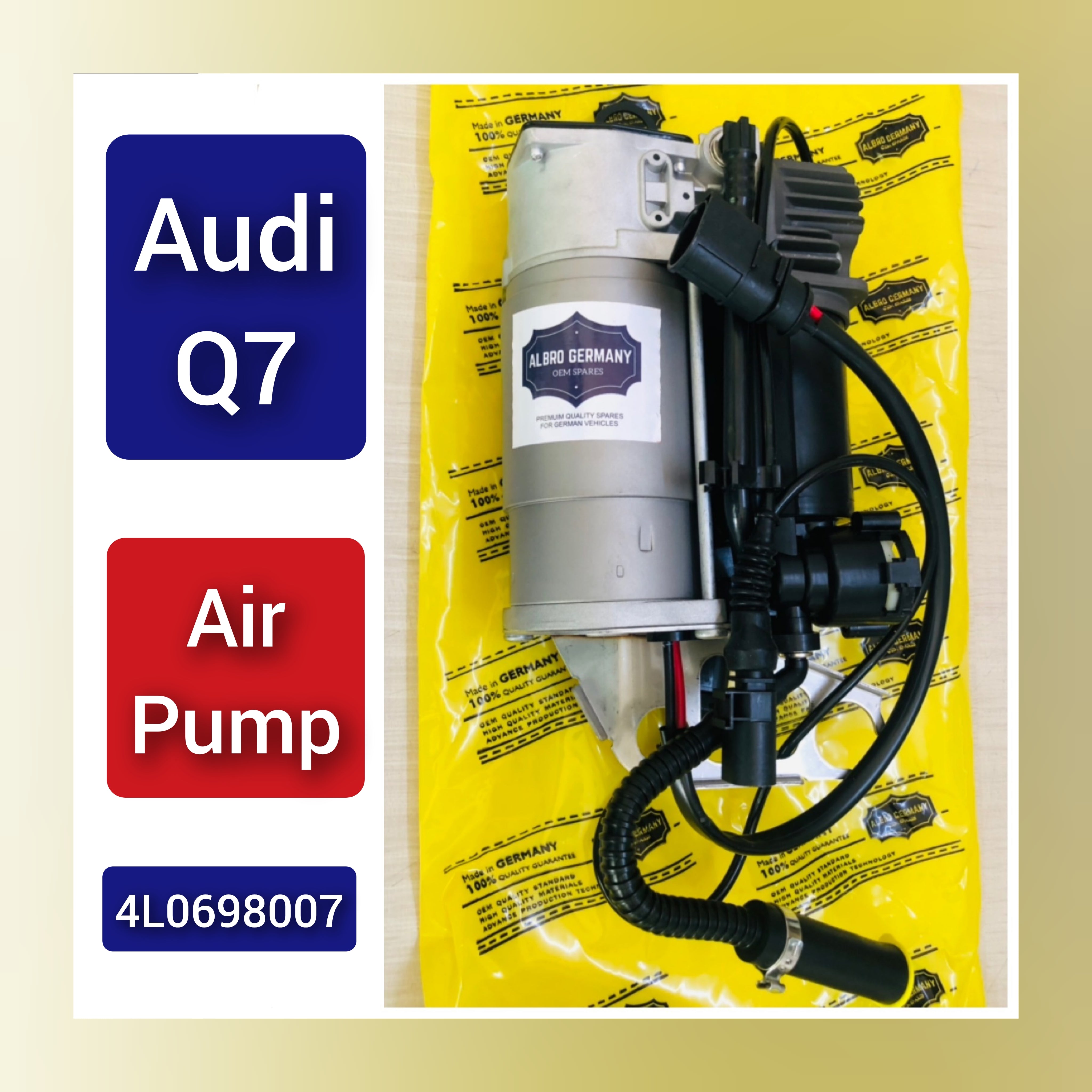 Air Suspension Compressor Pump 4L0698007 Compatible With AUDI Q7