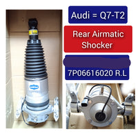 Rear Left Air Suspension Shock Absorber Strut 7P06616019J Compatible With AUDI Q7 (7P) T-2 (2010-18)