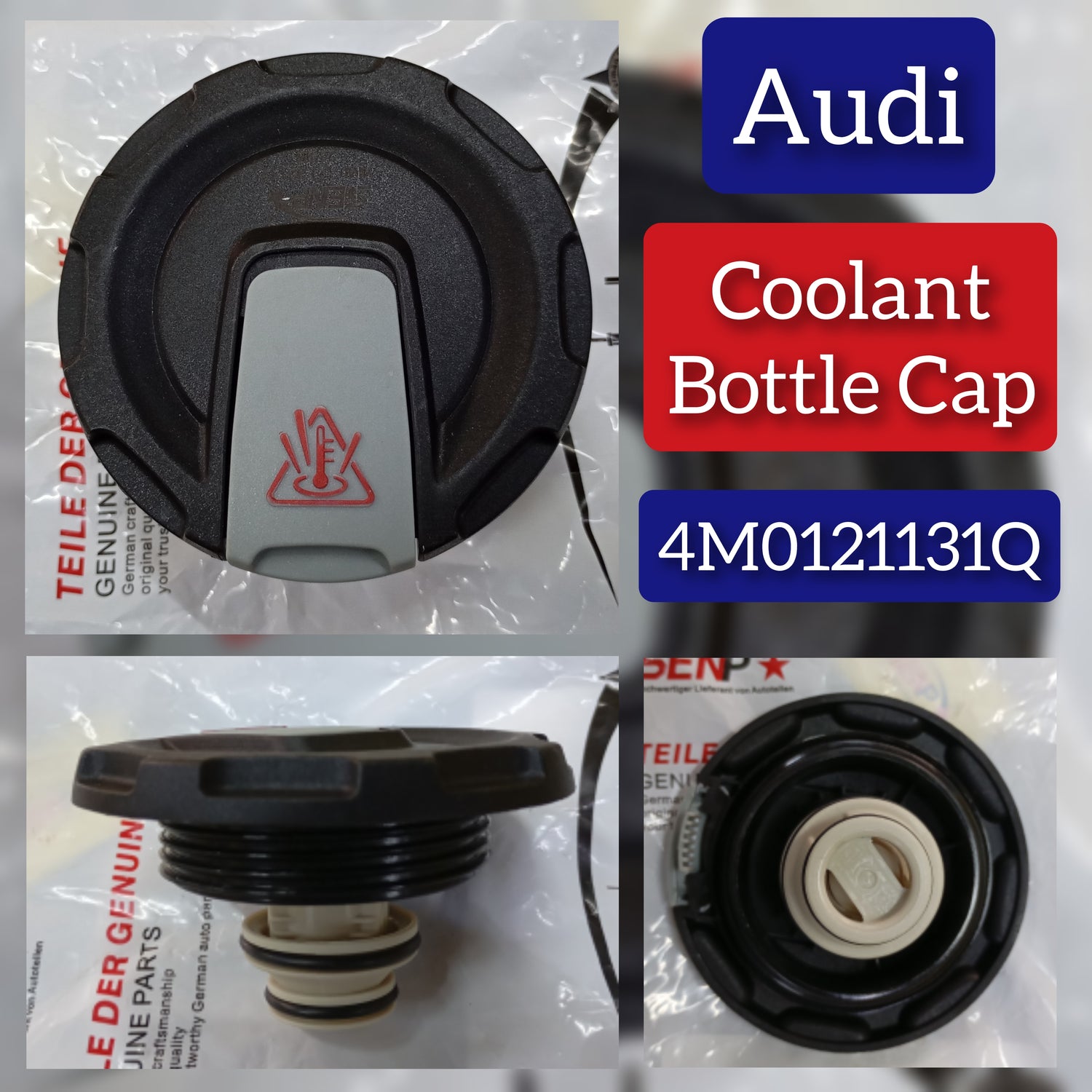Water Tank Cover 4M0121321Q 4M0121321K 4M0121321J Compatible With  AUDI & A4 B9 (8W2, 8WC) | A4 / S4 & PORSCHE CAYENNE (9YA)