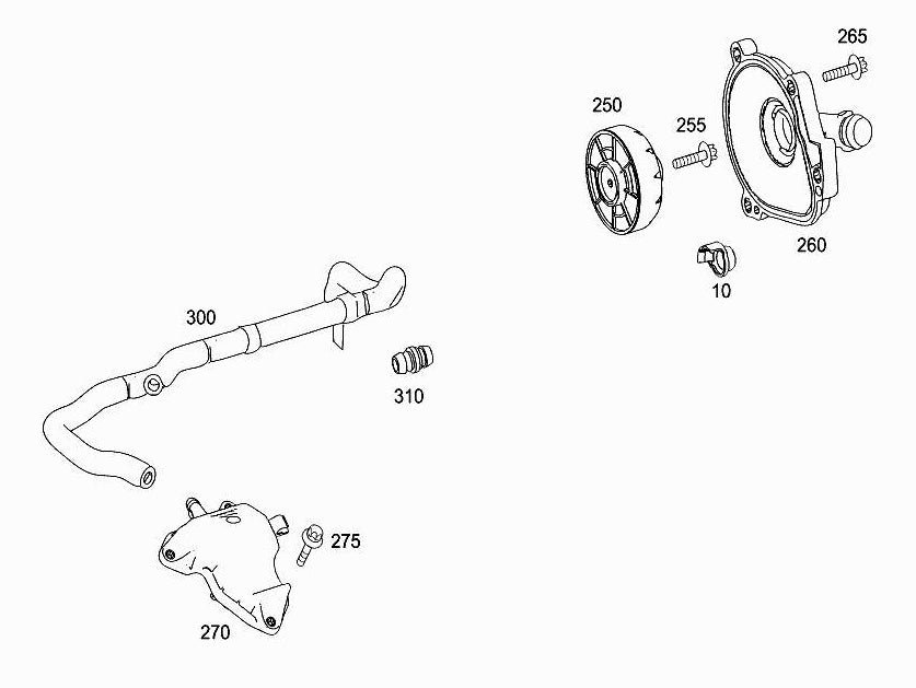 Breather Hose Pipe 2720181382 Compatible With MERCEDES-BENZ C-CLASS (W204) E-CLASS (W211) Tag No.554