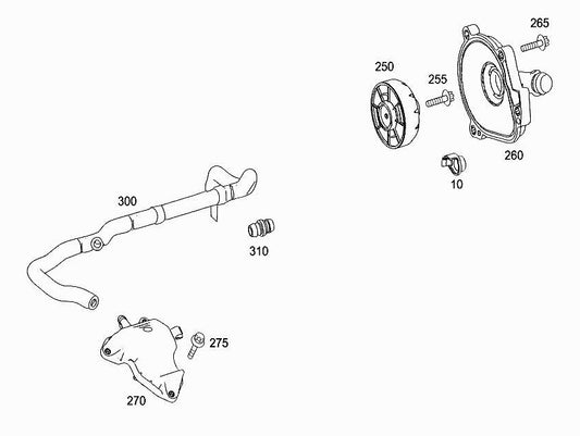 Breather Hose Pipe 2720181382 A2720181382 Compatible With MERCEDES-BENZ C-CLASS (W204) E-CLASS (W211) Tag No.554