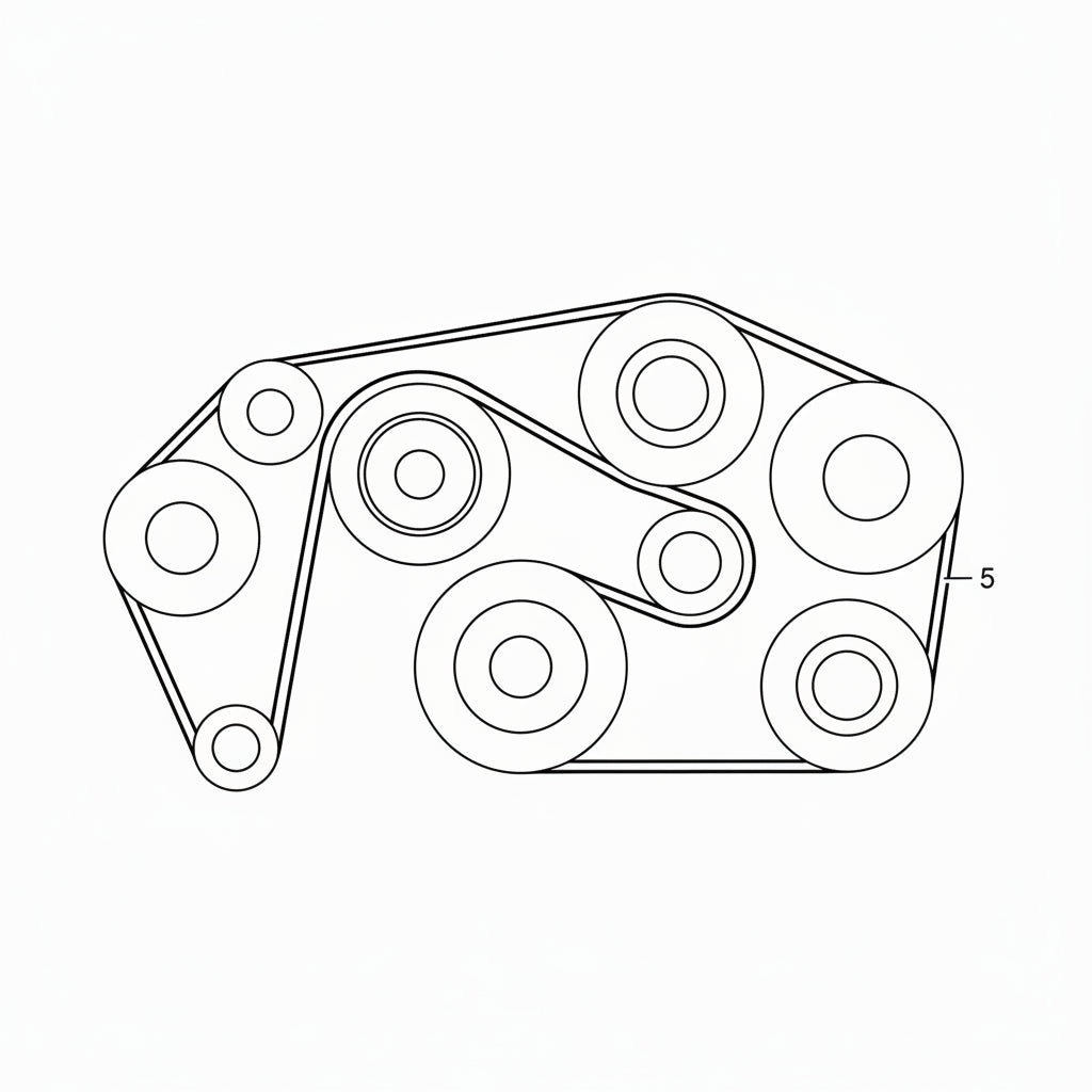Multi Rib Belt 6PK2415 A0099971692 0109975892 0109978192 0119970592 Compatible With MERCEDES-BENZ CLS (C219) (CONTINENTAL)