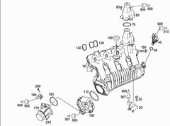 Intake Manifold A2710903037 Compatible With MERCEDES-BENZ C-CLASS (W204) E-CLASS (W212)