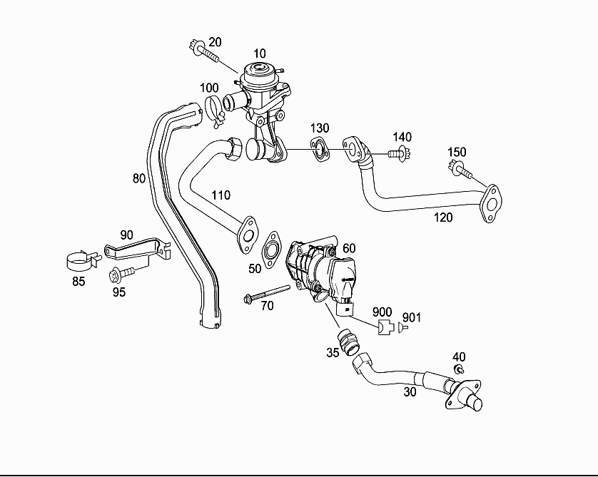Radiator Hose Pipe 2711410783 A2711410783 Compatible With MERCEDES-BENZ C-CLASS (W203) C-CLASS (W204) E-CLASS (W211)(2002 – 2007) Tag No.556