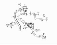 Radiator Hose Pipe 2711410783 A2711410783 Compatible With MERCEDES-BENZ C-CLASS (W203) C-CLASS (W204) E-CLASS (W211)(2002 – 2007) Tag No.556
