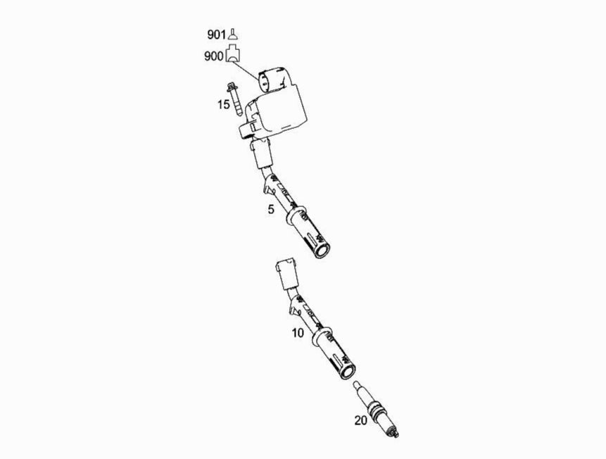 Ignition Coil 2761500080 & 276 9060160 & 2769060260 & 2769063500 & 2769063700 Compatible With MERCEDES-BENZ & CLS (C218) & E-CLASS (W212) & G-CLASS (W463) No.28