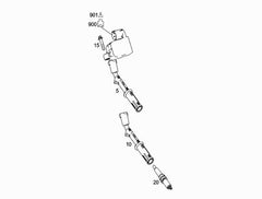 Ignition Coil 2761500080 & 276 9060160 & 2769060260 & 2769063500 & 2769063700 Compatible With MERCEDES-BENZ & CLS (C218) & E-CLASS (W212) & G-CLASS (W463) No.28