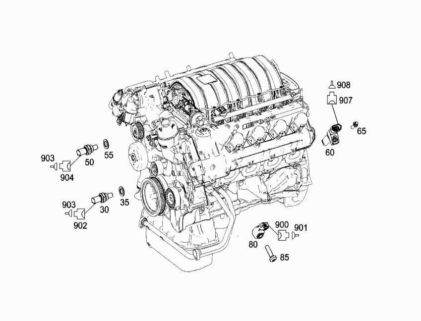 CRANK SENSER 6429050000/A6421530728 Compatible With MERCEDES-BENZ C-CLASS (W204), E-CLASS (W211)
