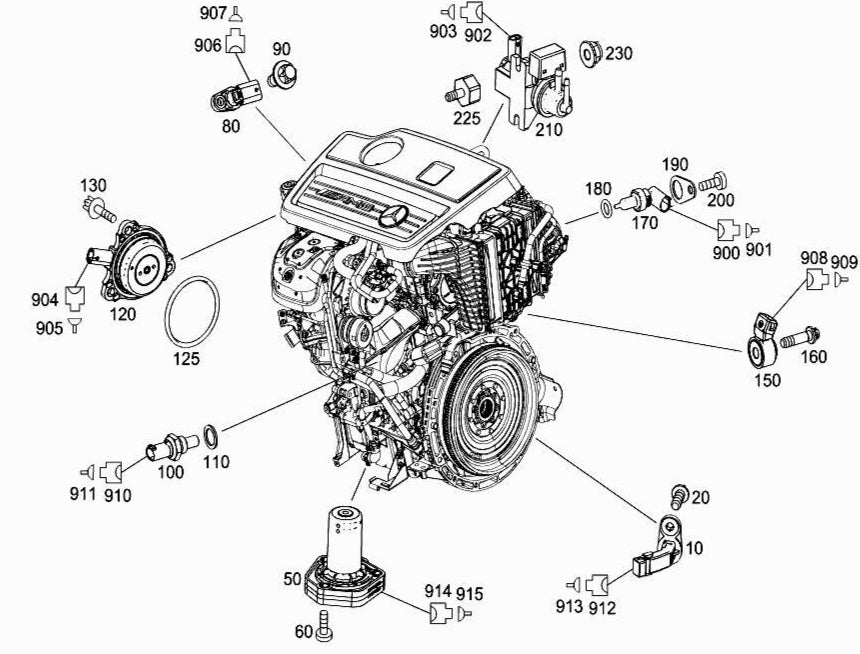 Cam Shaft Sensor A2709050400 Compatible With MERCEDES-BENZ A-CLASS (W176) & C-CLASS (W205) & E-CLASS (W212) E-CLASS (W213) & G-CLASS (W463) & GLA-CLASS (X156) & GLC (X253) & S-CLASS Coupe (C217)