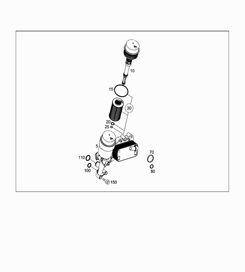Oil Cooler Gasket O Ring 867.720 6511840480 Compatible With Mercedes-Benz C-Class (W204)