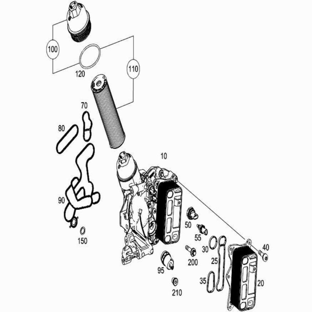 Oil Filter E866H D367 & 6541801100 & OX823/6 6541840025 A6541801100 A6541840025 Compatible With MERCEDES-BENZ C-CLASS (W205) & CLS (C257) & E-CLASS (W213) & G-CLASS (W463) & GLE (V167) & GLS (X167) & S-CLASS (W222, V222, X222)  Tag : 131