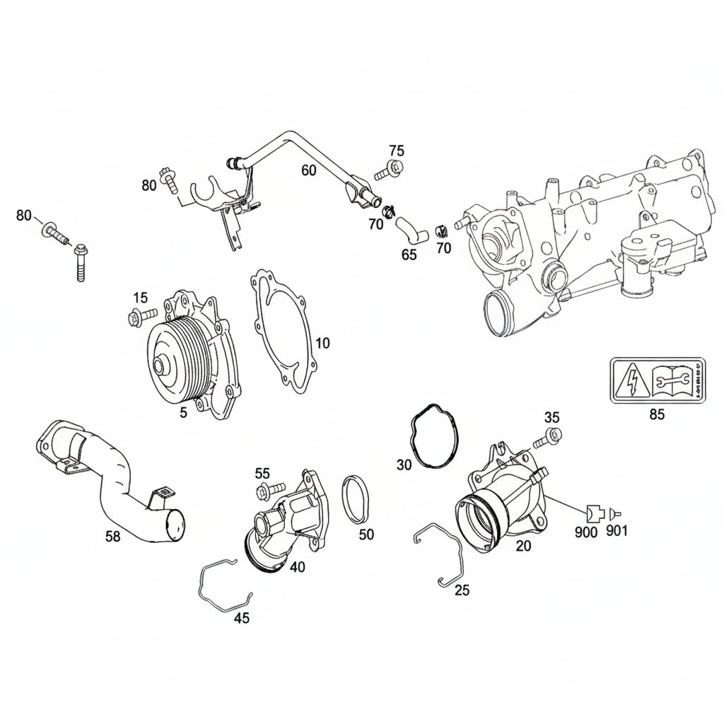 Multi Rib Belt Kit 7PK2035K1 Compatible With MERCEDES-BENZ E-CLASS (W212) (CONTINENTAL)