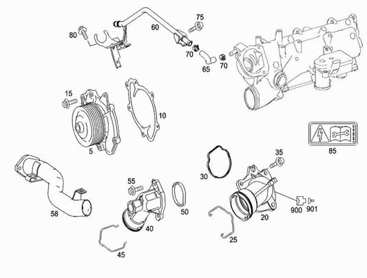 Multi Rib Belt Kit 7PK2035K1 Compatible With MERCEDES-BENZ E-CLASS (W212) (CONTINENTAL)