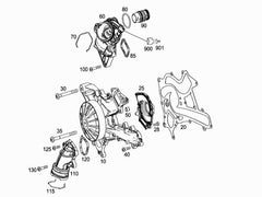 Elbow (Thermostat) 2762000515 2762000015 2762000115 For MERCEDES-BENZ CLS C218 For Tag-E-22