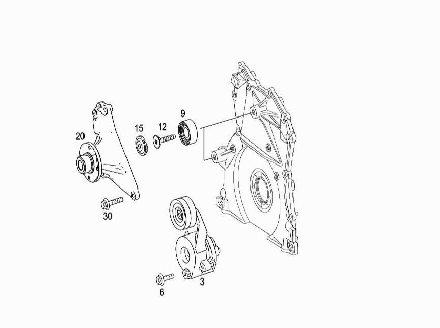 Belt Tensioner With Pulley 6422001370 05175588AA 68040206AA Compatible with MERCEDES BENZ CLS (C219) & E-CLASS (W211) & E-CLASS (W212) & GL-CLASS (X164) & GL-CLASS (X166) & GLE (W166) & GLS (X166) & R-CLASS (W251, V251) & S-CLASS (W221, V221)