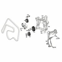 Belt Idler Pulley 6512000370 A6512000370 A6512001570 Compatible with MERCEDES-BENZ C-CLASS (W204) & C-CLASS Coupe (C204) & CLS (C218) Tg no : 13