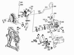 Engine Coolant Thermostat 6512001515 6512001300 For MERCEDES-BENZ C-CLASS W205 Tag-E-15