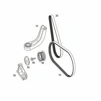 Multi Rib Belt 6PK2260 A0139972392 Compatible With MERCEDES-BENZ C-CLASS (W203) E-CLASS (W211) (CONTINENTAL)