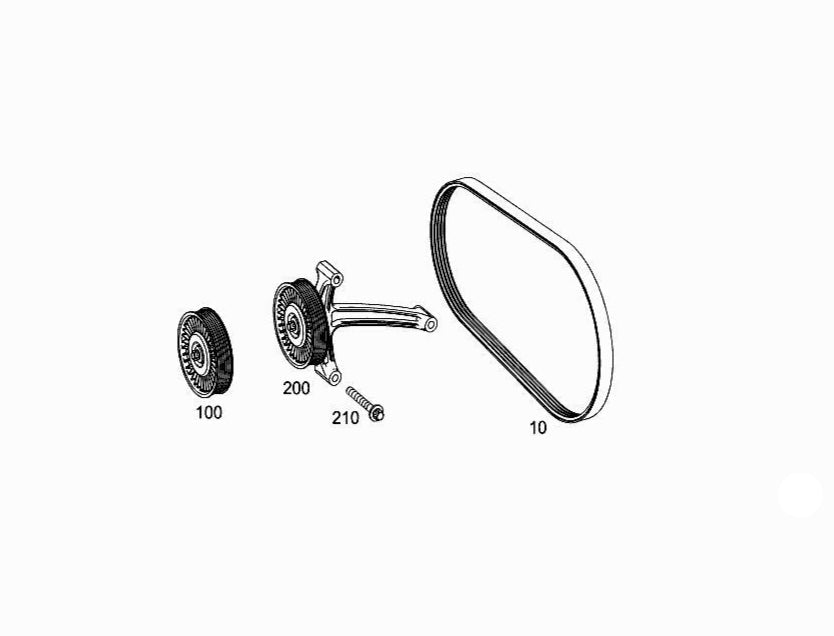 Drive Belt 6PK2155 Compatible With MERCEDES-BENZ C-CLASS (W204) & CLS (C218) & E-CLASS (W210) & E-CLASS (W212)  Tag-BEL-35