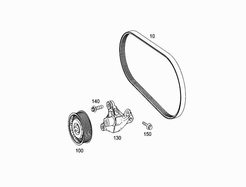 Multi Rib Belt 7PK2005 A0029935096 Compatible With MERCEDES-BENZ E-CLASS (W212) E-CLASS (W213) GL-CLASS (X166) M-CLASS (W166) S-CLASS (W222, V222, X222) (CONTINENTAL)