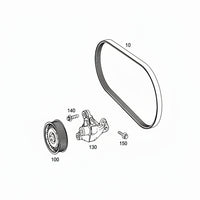Multi Rib Belt 7PK2005 A0029935096 Compatible With MERCEDES-BENZ E-CLASS (W212) E-CLASS (W213) GL-CLASS (X166) M-CLASS (W166) S-CLASS (W222, V222, X222) (CONTINENTAL)