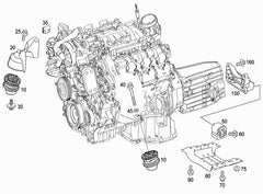 Engine Mounting Left A2212406217 Right A2212406317 Compatible With MERCEDES-BENZ E-Class W221
