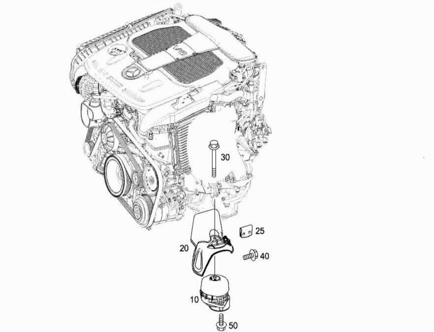 Engine Mounting Left 2182400717 Right 2182400817 Compatible With MERCEDES-BENZ CLS (C218)