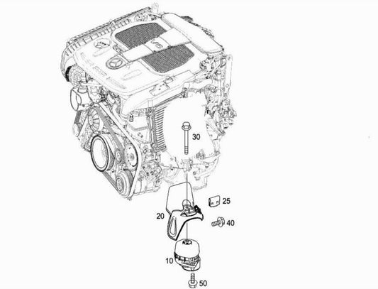 Engine Mounting Left 2182400717 Right 2182400817 Compatible With MERCEDES-BENZ CLS (C218)