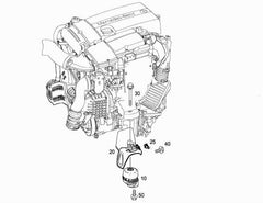 Engine Mounting Left A2122404117 Right A2122404217 Compatible With MERCEDES-BENZ C-CLASS (W204) & E-CLASS (W212)
