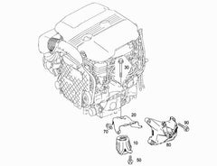 Rear Automatic Transmission Mount 2052402500 A2052402500 Compatible With MERCEDES-BENZ GLC X253