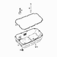 Transmission Oil Pan 7252703707 7252708704 A7252703707 A7252708704 A7252708804  Compatible With  MERCEDES-BENZ C-CLASS W205 & CLS C218 & E-CLASS W213 & GLC X253 & GLE V167 & GLE W166 & GLS X167 &  S-CLASS W222 Tag-OP-08