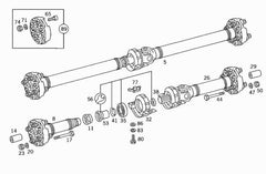 Drive Shaft Center Support Bearing A0089814325 Compatible With MERCEDES-BENZ C-CLASS W203 & SL R230