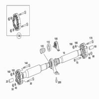 Prop Shaft Bearing 2214105081 & A2214105081 Compatible With MERCEDES-BENZ S-CLASS (W221, V221)