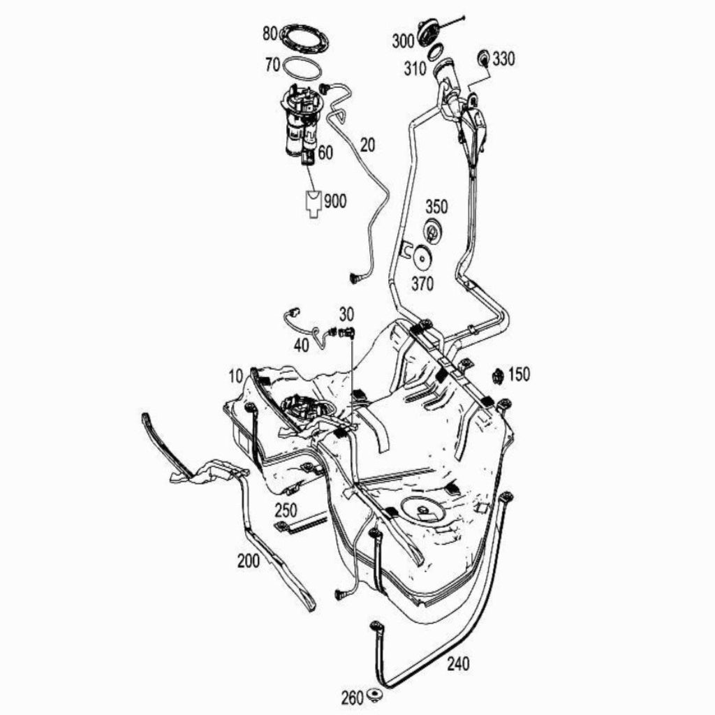 Fuel Pump A2224700094 & 2224700094 Compatible With MERCEDES-BENZ S-Class (W222) Tag No.96