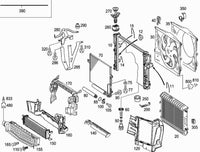 Radiator 2115003102 2115003402 A2115000202 A2115002302 A2115003102  A2115003402  Compatible with MERCEDES-BENZ CLS (C219) &  E-CLASS (W211)