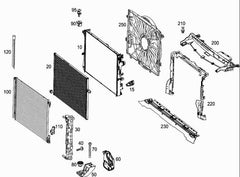 Radiator Support Bracket 2535050000 Compatible With Mercedes-Benz GLC Class W253 (2016-2019) Tag No.985