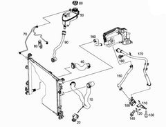 Coolant Bottle 2465000049 A2465000049 For MERCEDES-BENZ A-CLASS W176 B-CLASS W246 GLA-CLASS W156  Tag-B-19