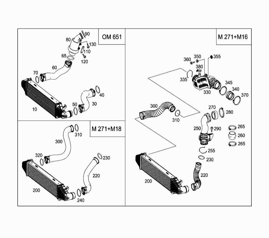 Intercooler Assy Radiator 2045000300 Compatible With MERCEDES-BENZ & C-CLASS (W204)