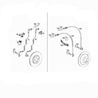 Front Left/Right ABS Wheel Speed Sensor A2515400817 A2514403737 A2514404937 A2514408013 A2515401117 A2519055700 A2545400817 Compatible With MERCEDES-BENZ R-CLASS W251