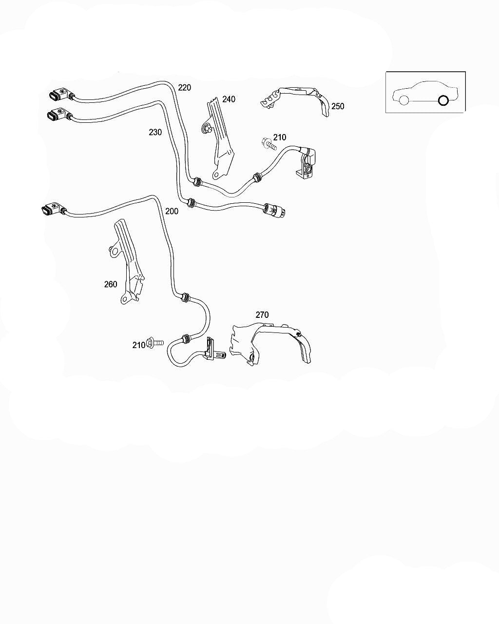 Rear Left / Right ABS Wheel Speed Sensor 2215400917 2219050201 Compatible With MERCEDES-BENZ S-CLASS W221