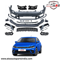 Front Bumper Kit Compatible With Volkswagen Polo 2010-2024 Upgrade To Gti Line Style (Shipping Cost Not Included In Price)