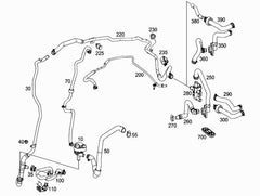 Coolent Hose 2225018384 Compatible With Mercedes-Benz S-Class (W222) Tag No.541